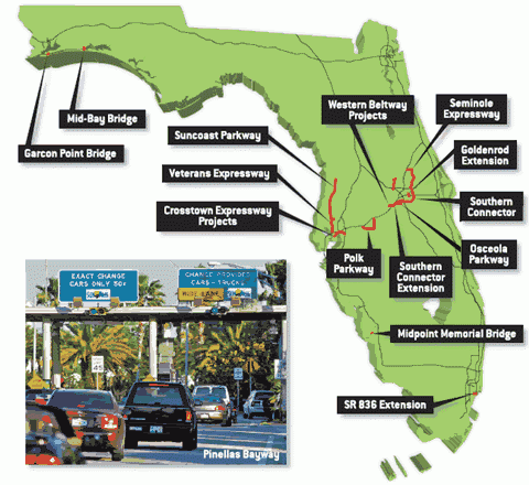 Florida Toll Roads Map
