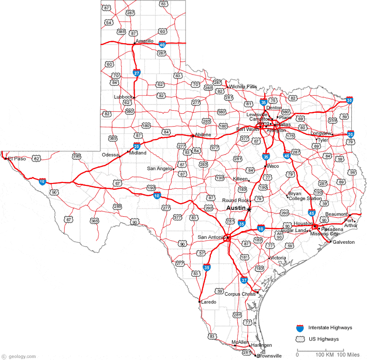 Texas Toll Road Map